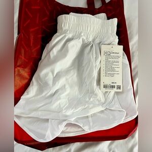 Lululemon New 5” White Track that MR Short